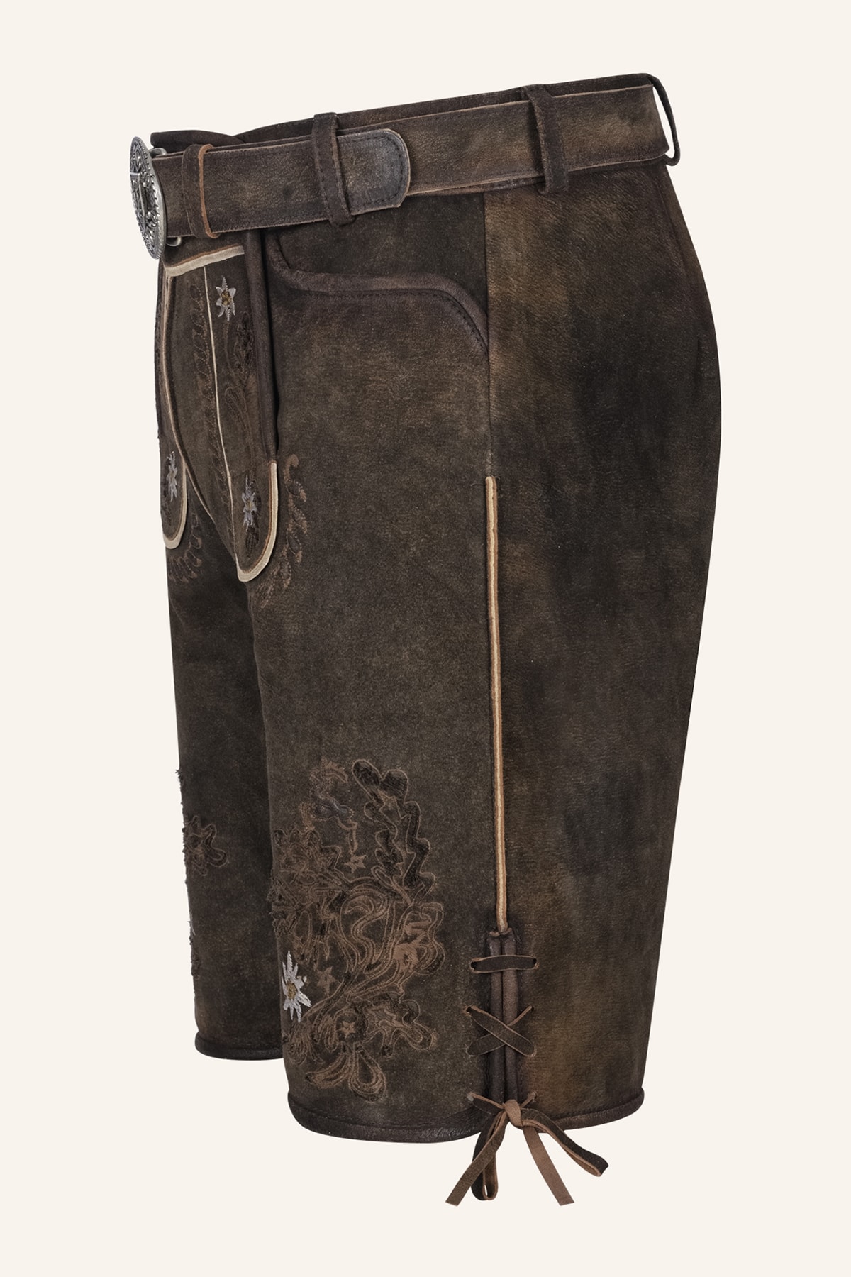 Lederhose Leny met riem