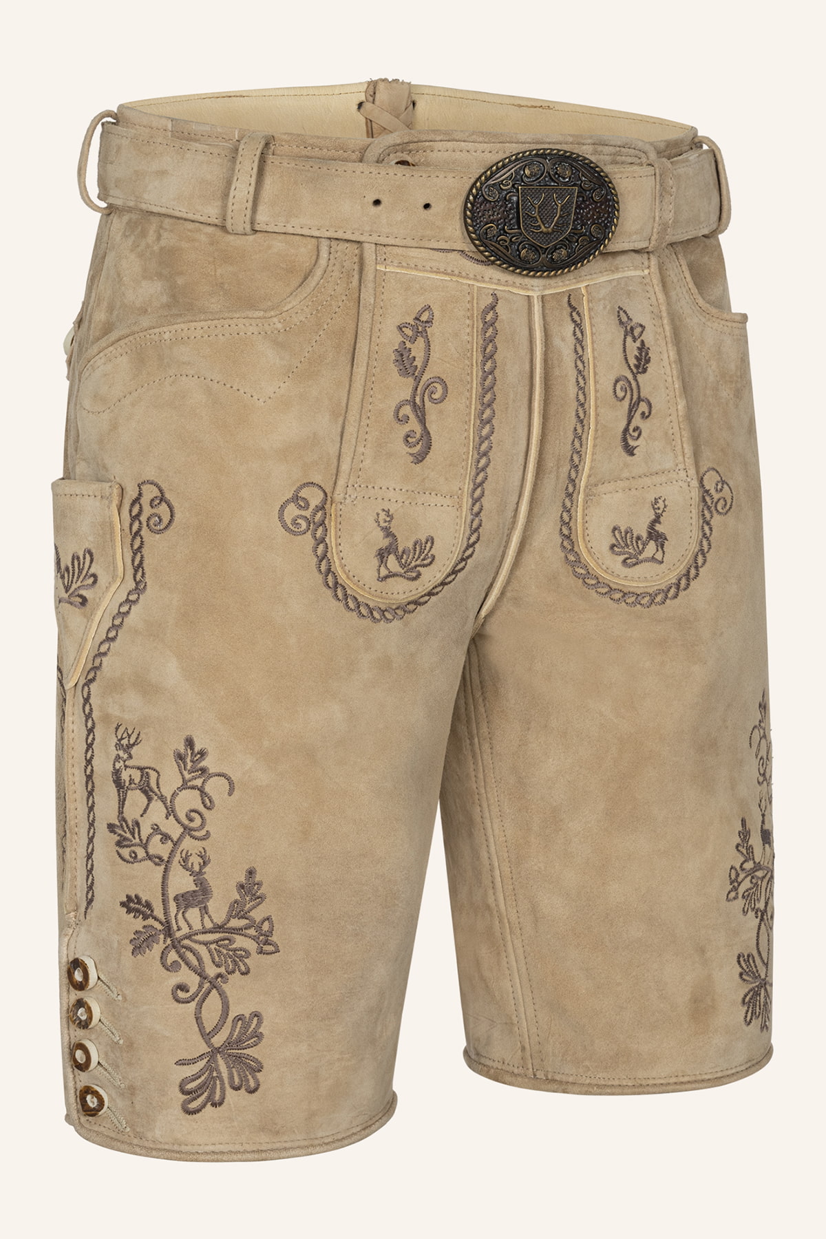 Lederhose Milian met riem