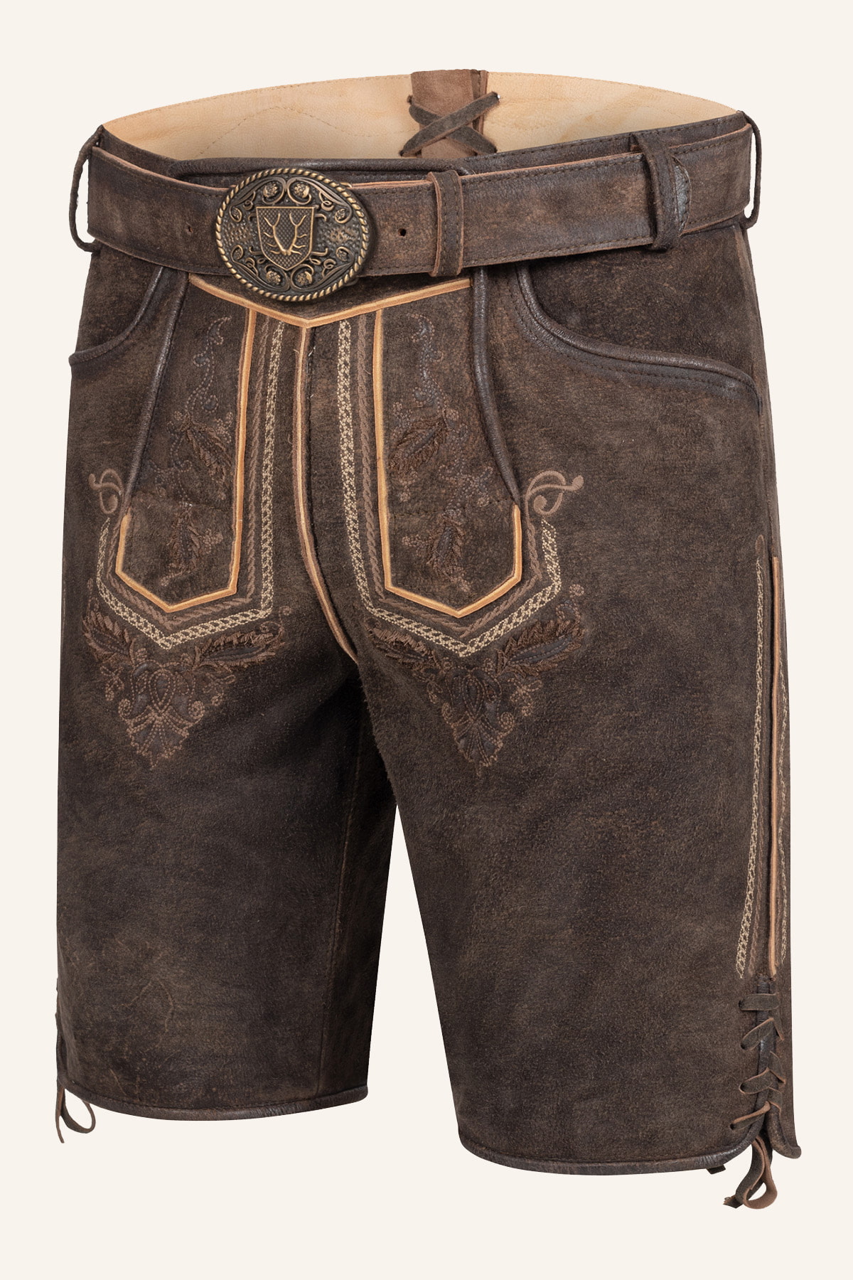 Lederhose Roger met riem