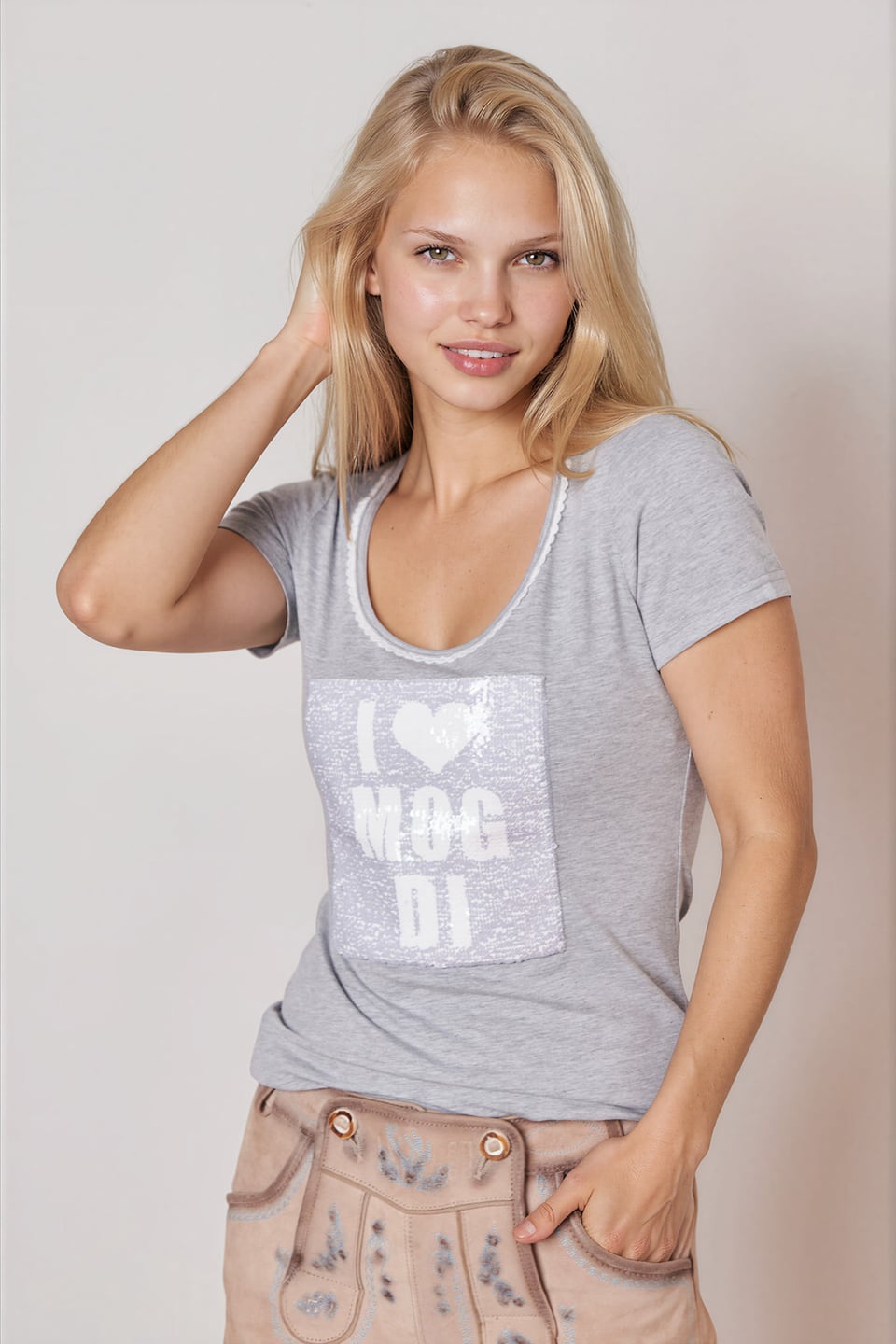 Trachten Shirt Heartbeat