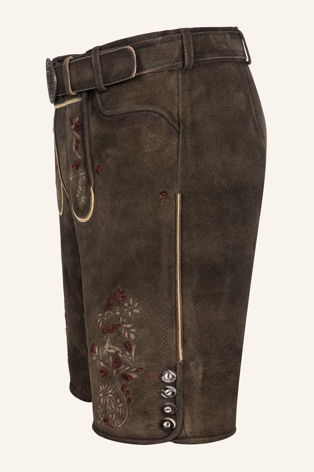 Lederhose Olivier met riem