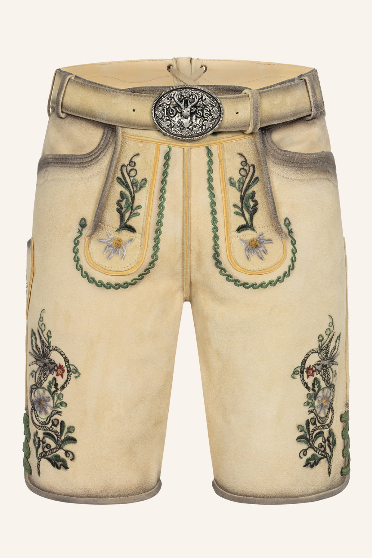 Lederhose Darian met riem