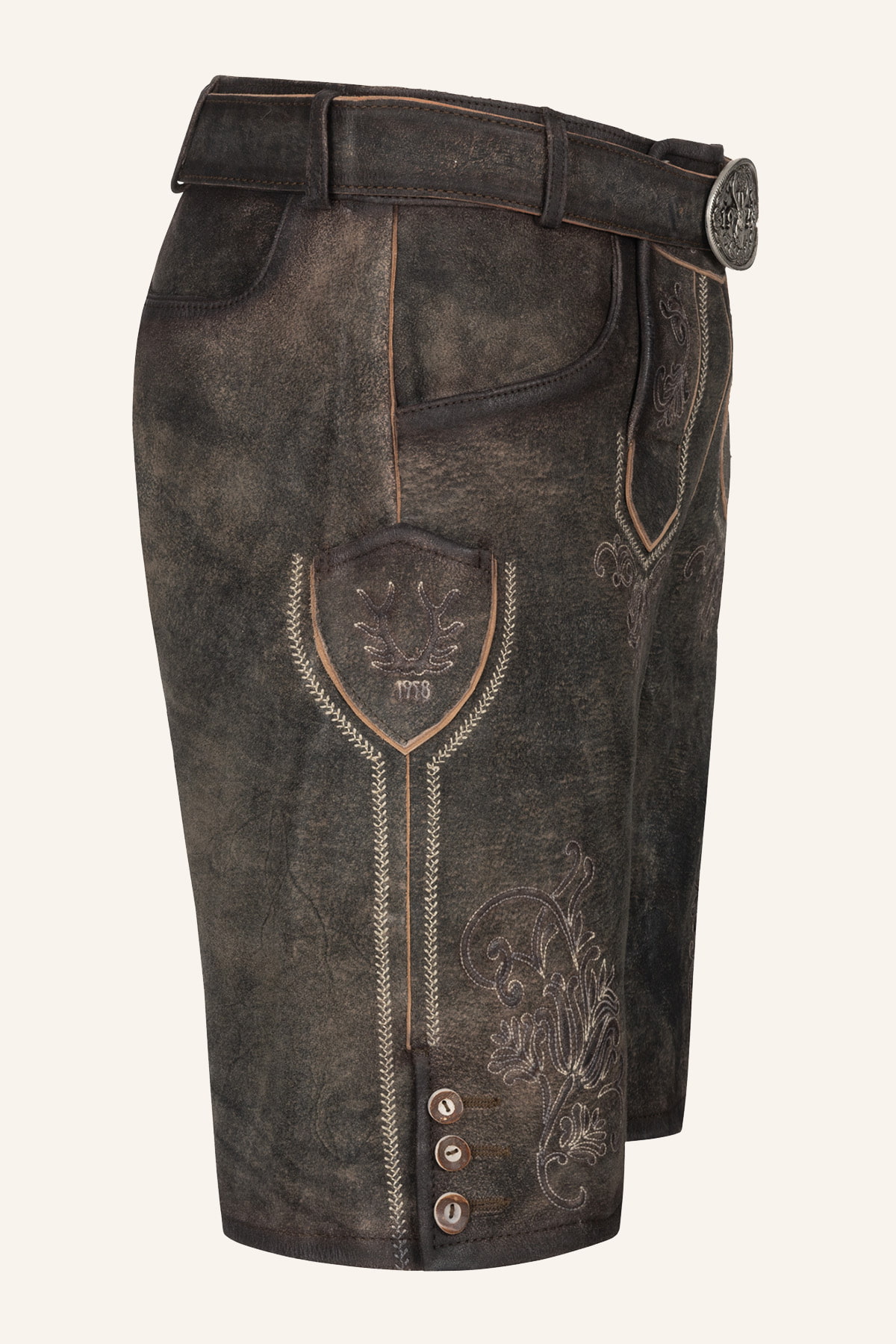 Lederhose Arijus met riem