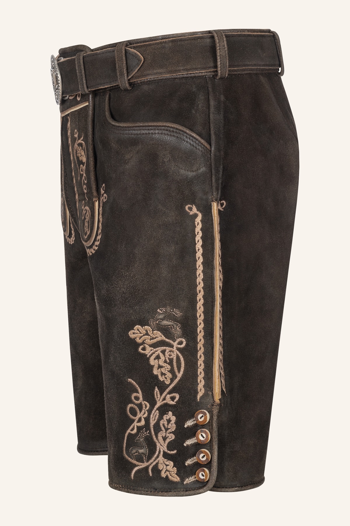 Lederhose Orlando met riem