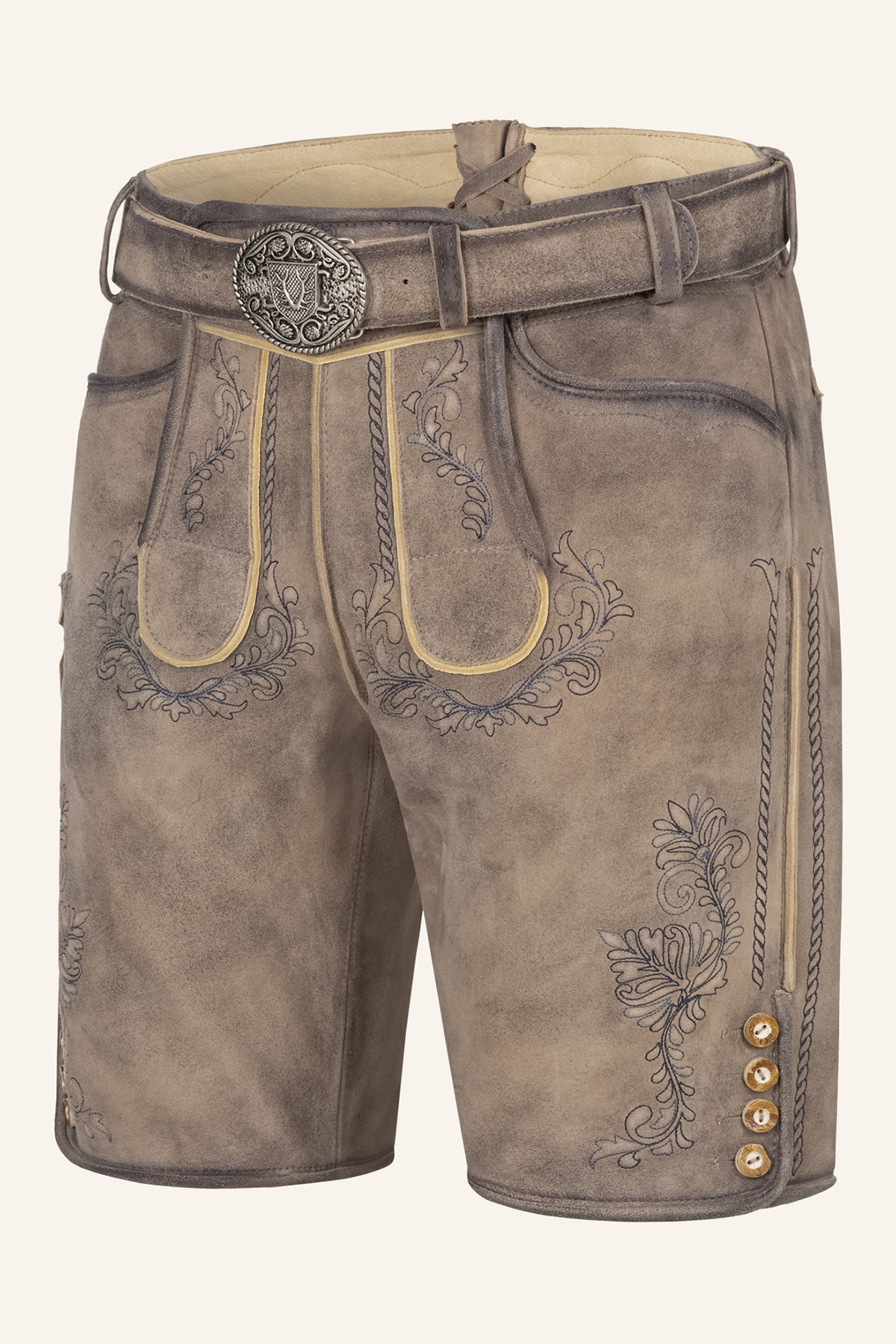 Lederhose Brandon met riem