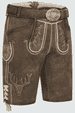 Lederhose Werner met riem