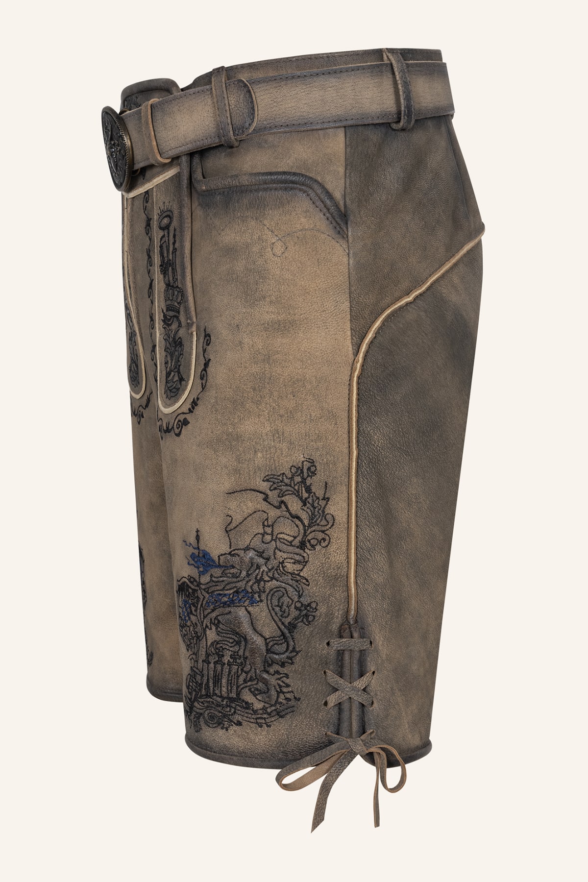 Lederhose Lebenslang met riem