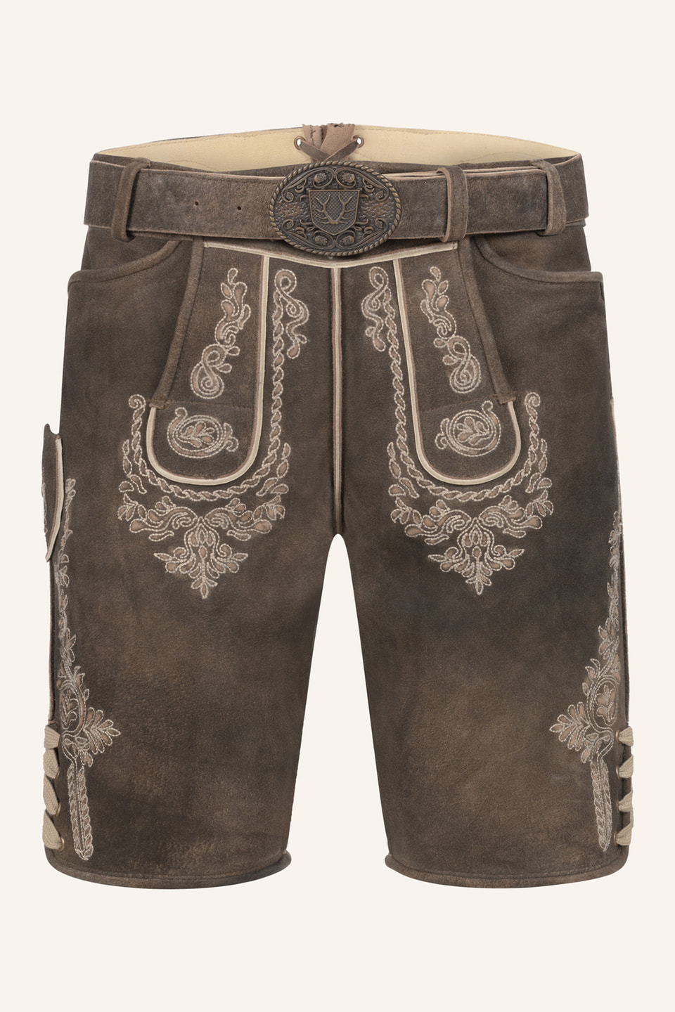 Lederhose Olias met riem