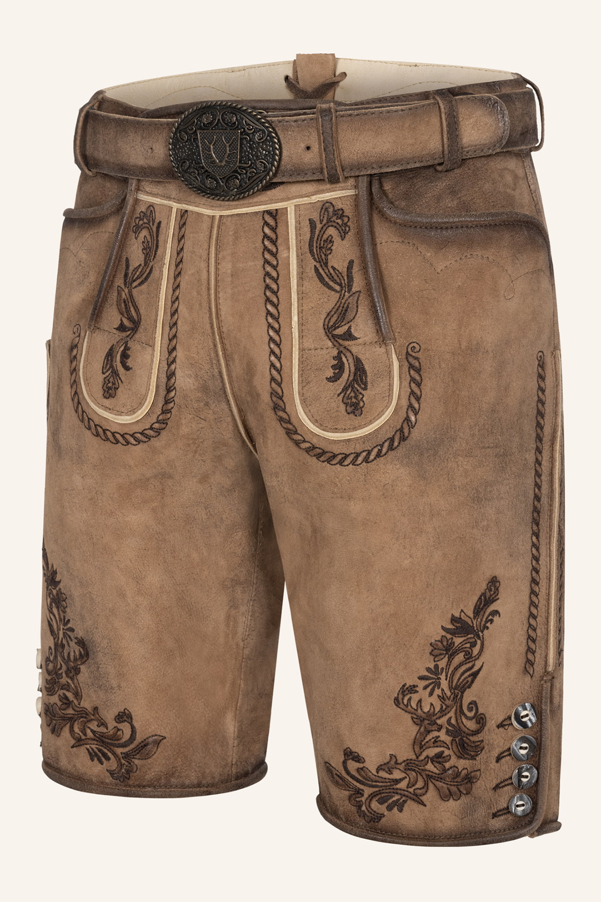 Lederhose Devian met riem