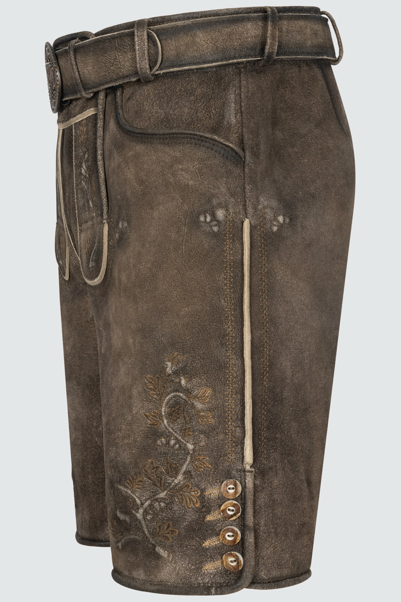 Lederhose Wanja met riem