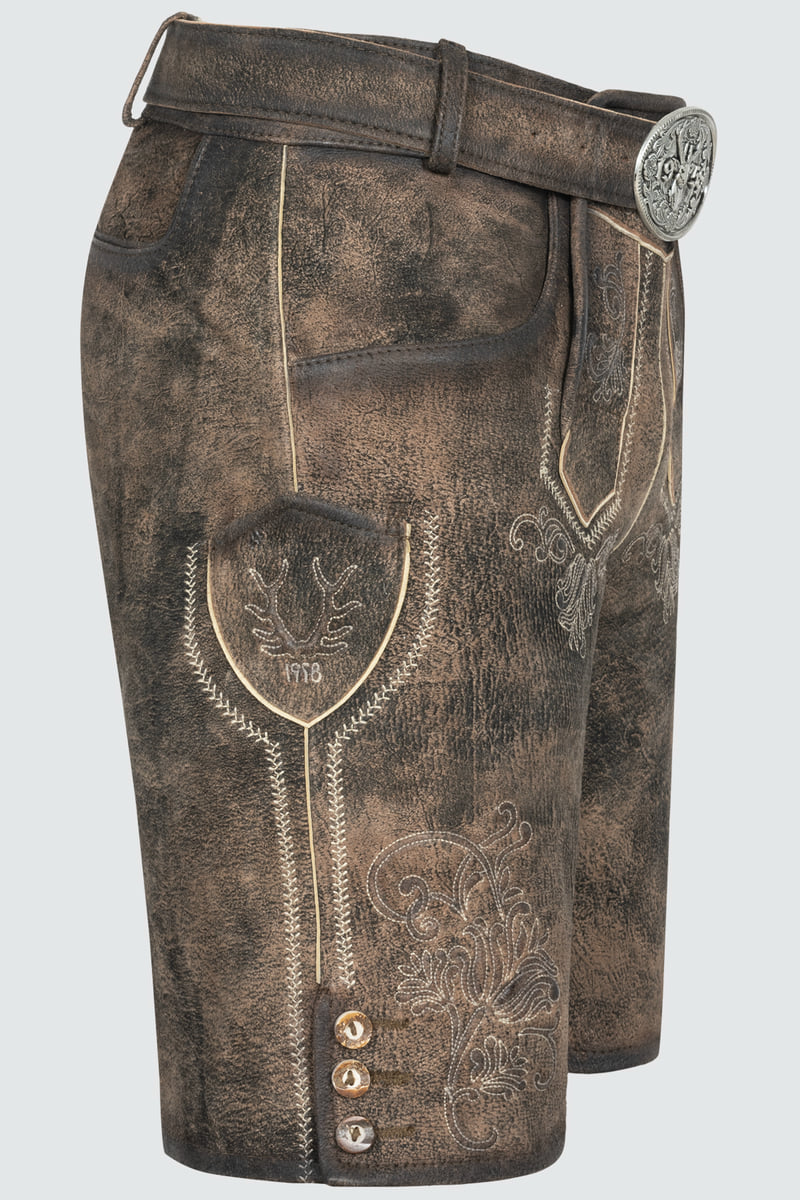 Lederhose Arijus met riem