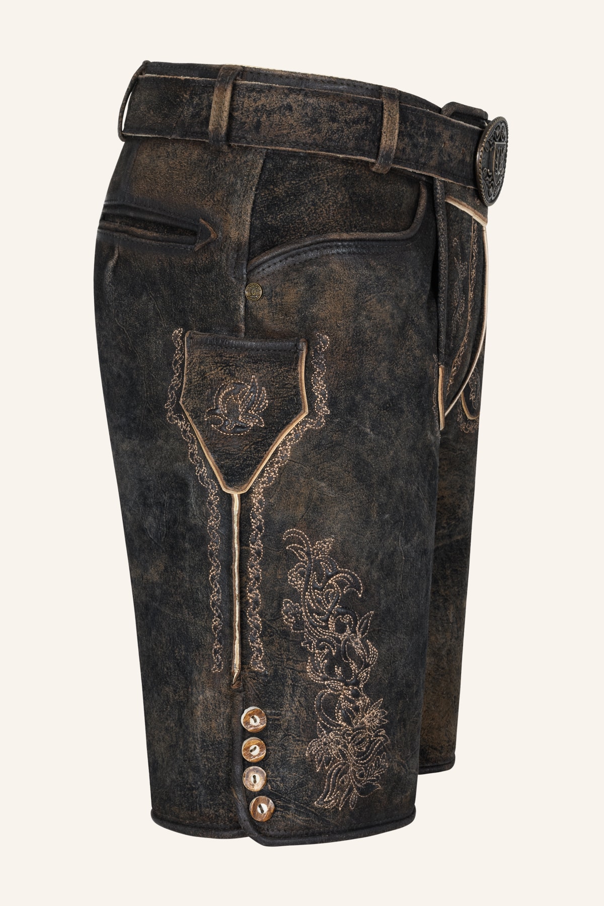 Lederhose Jihn met riem