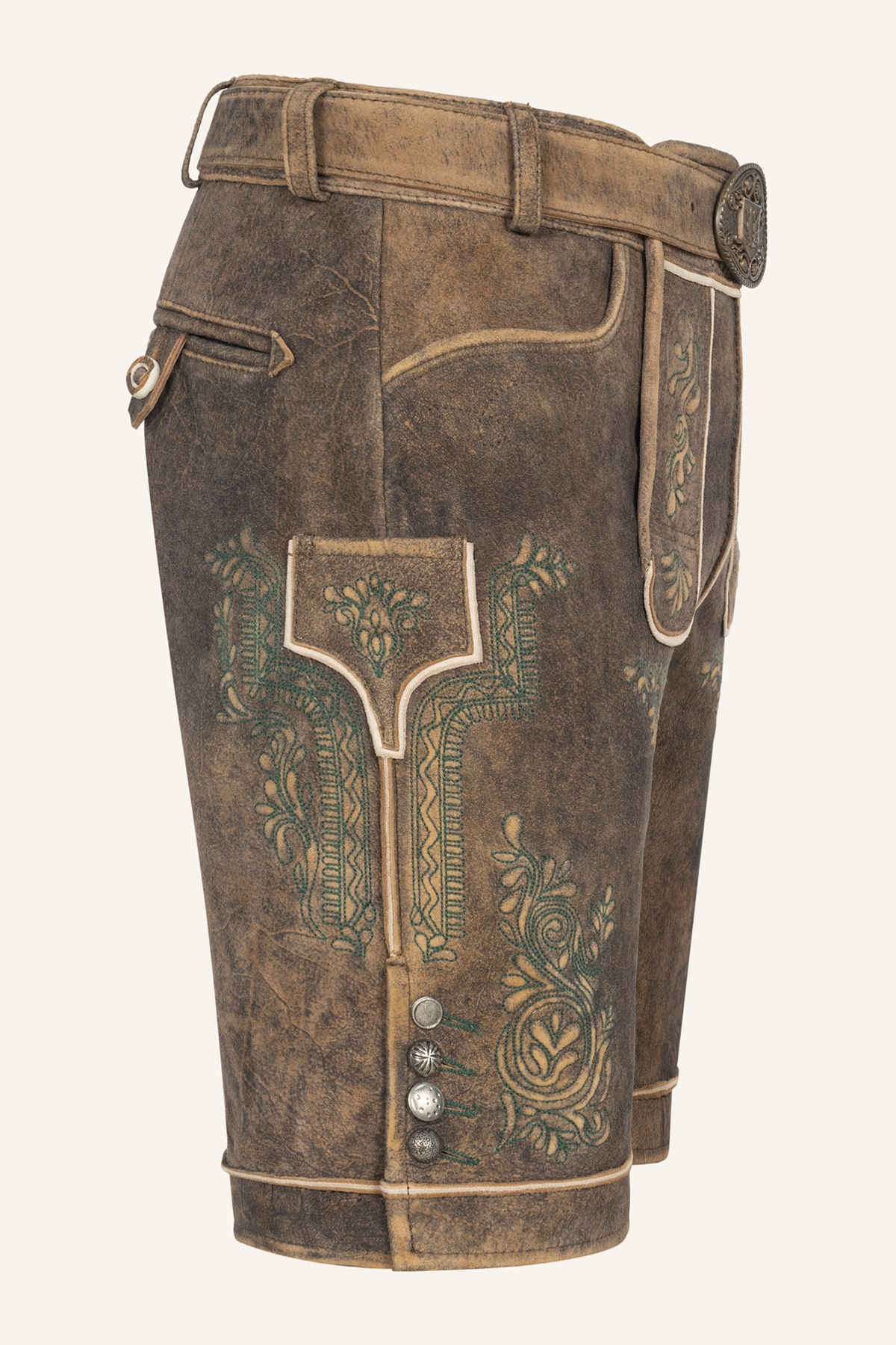 Lederhose Rob met riem