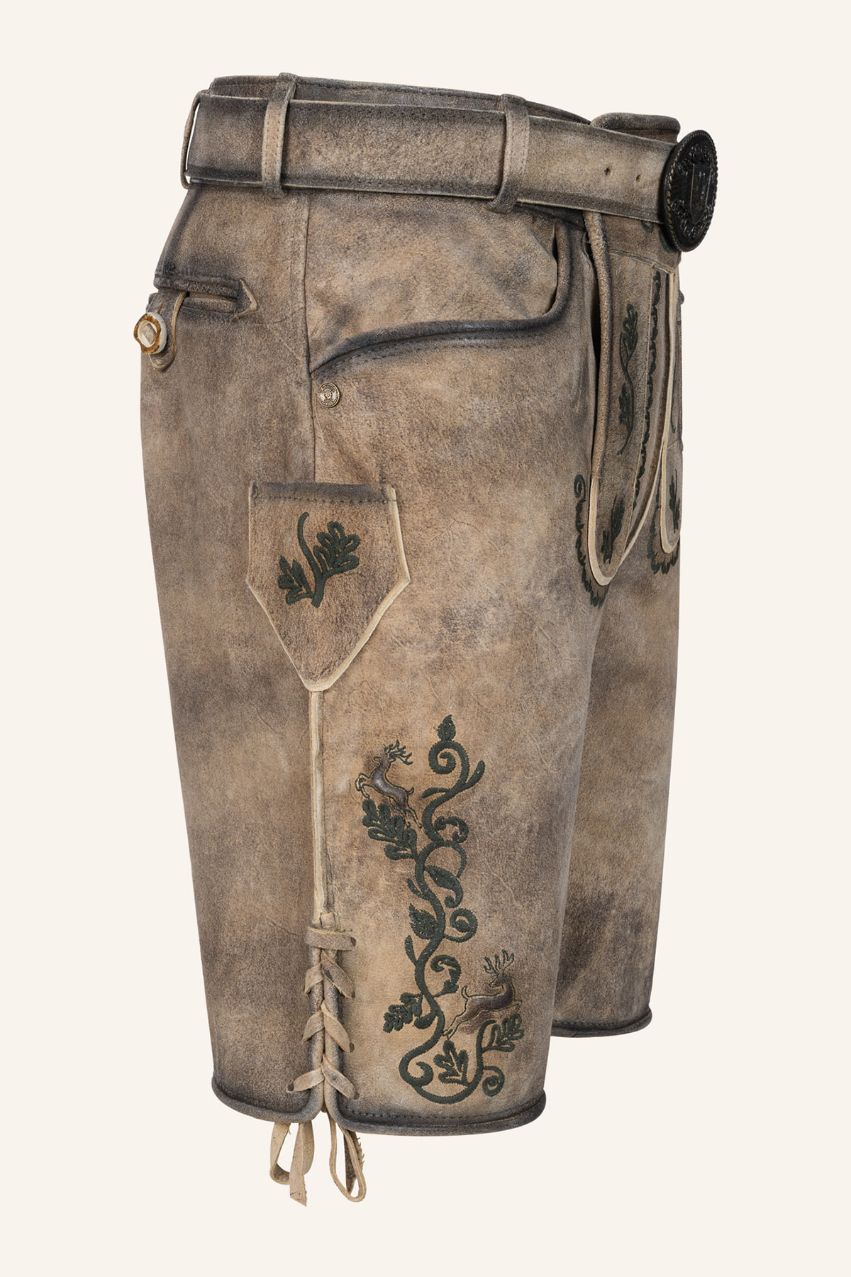 Lederhose Melo met riem