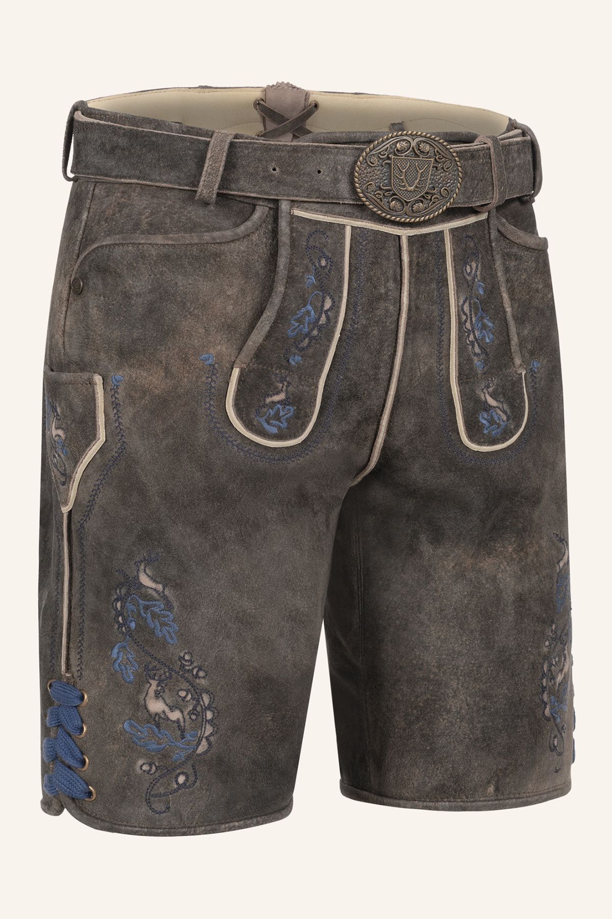 Lederhose Vasili met riem