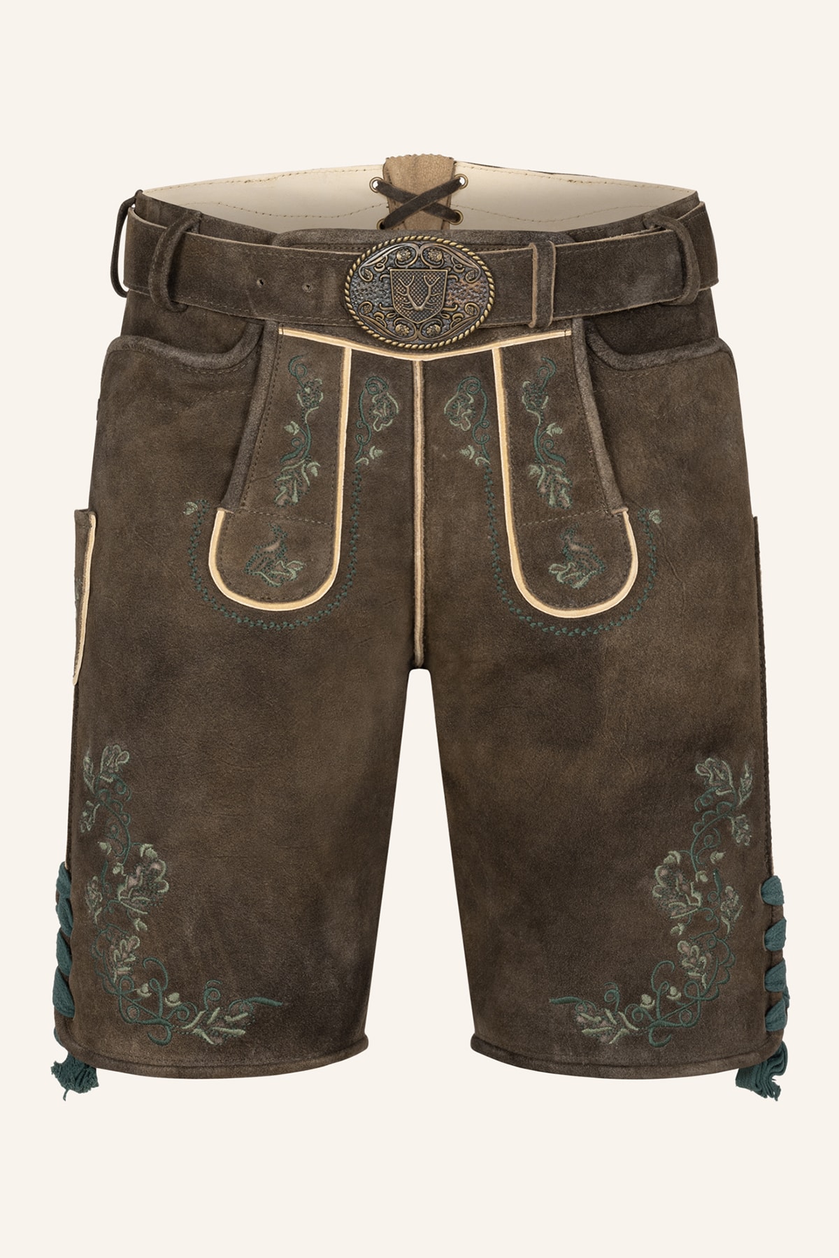 Lederhose Trever met riem