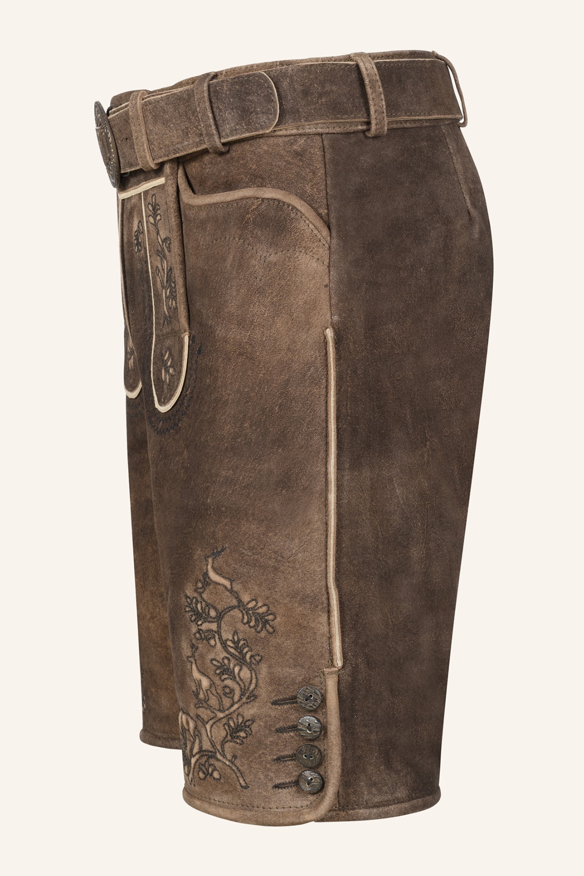 Lederhose Mischa met riem