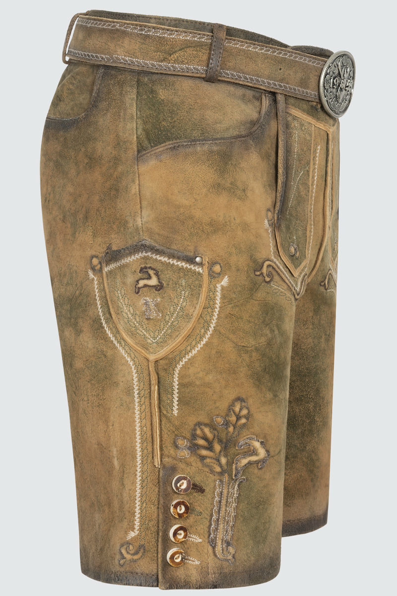 Lederhose Milo met riem
