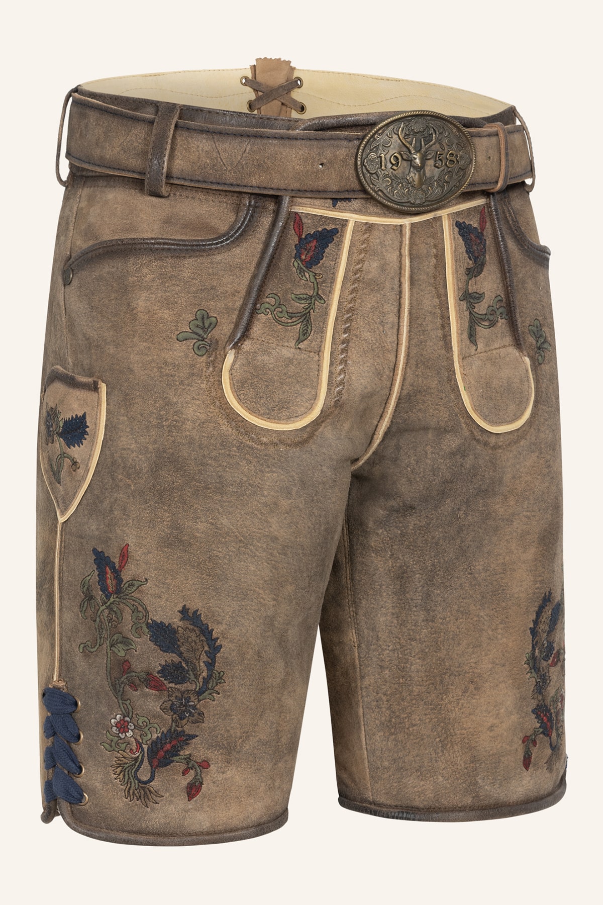 Lederhose Emil met riem