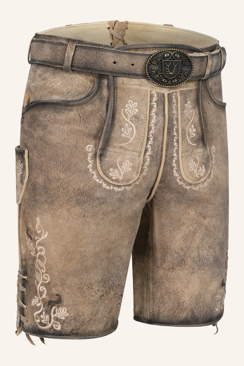 Lederhose Melo met riem