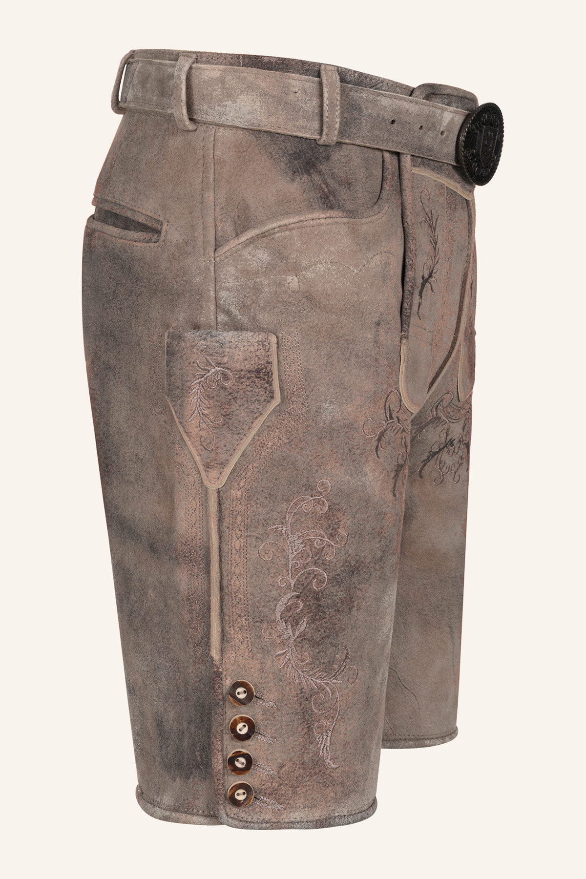 Lederhose Delio met riem
