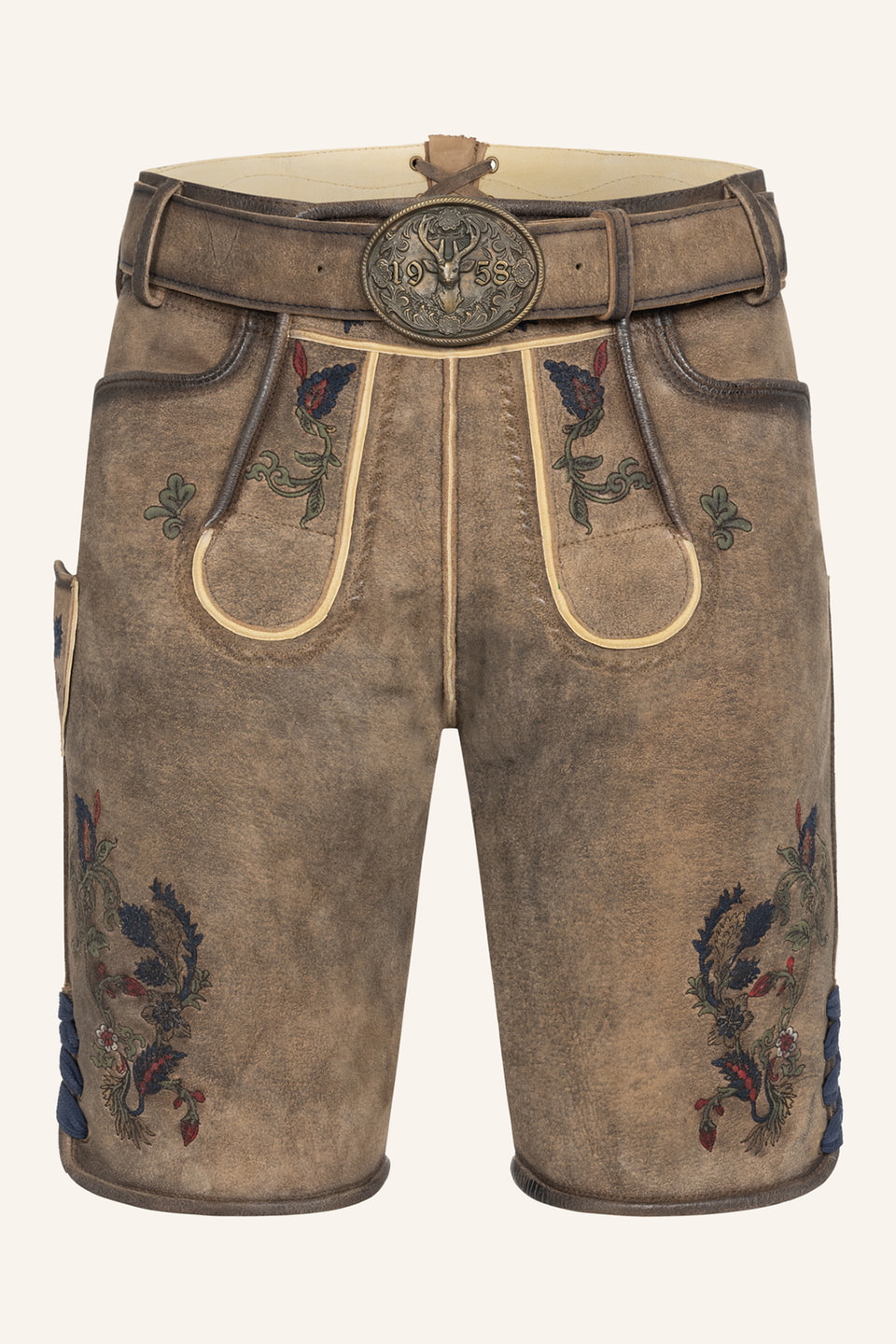 Lederhose Emil met riem