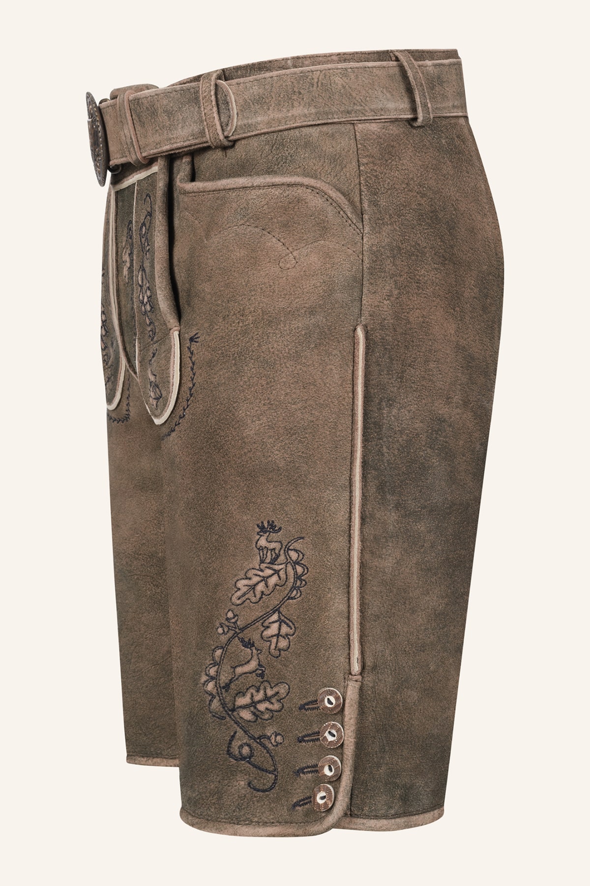 Lederhose Gildo met riem