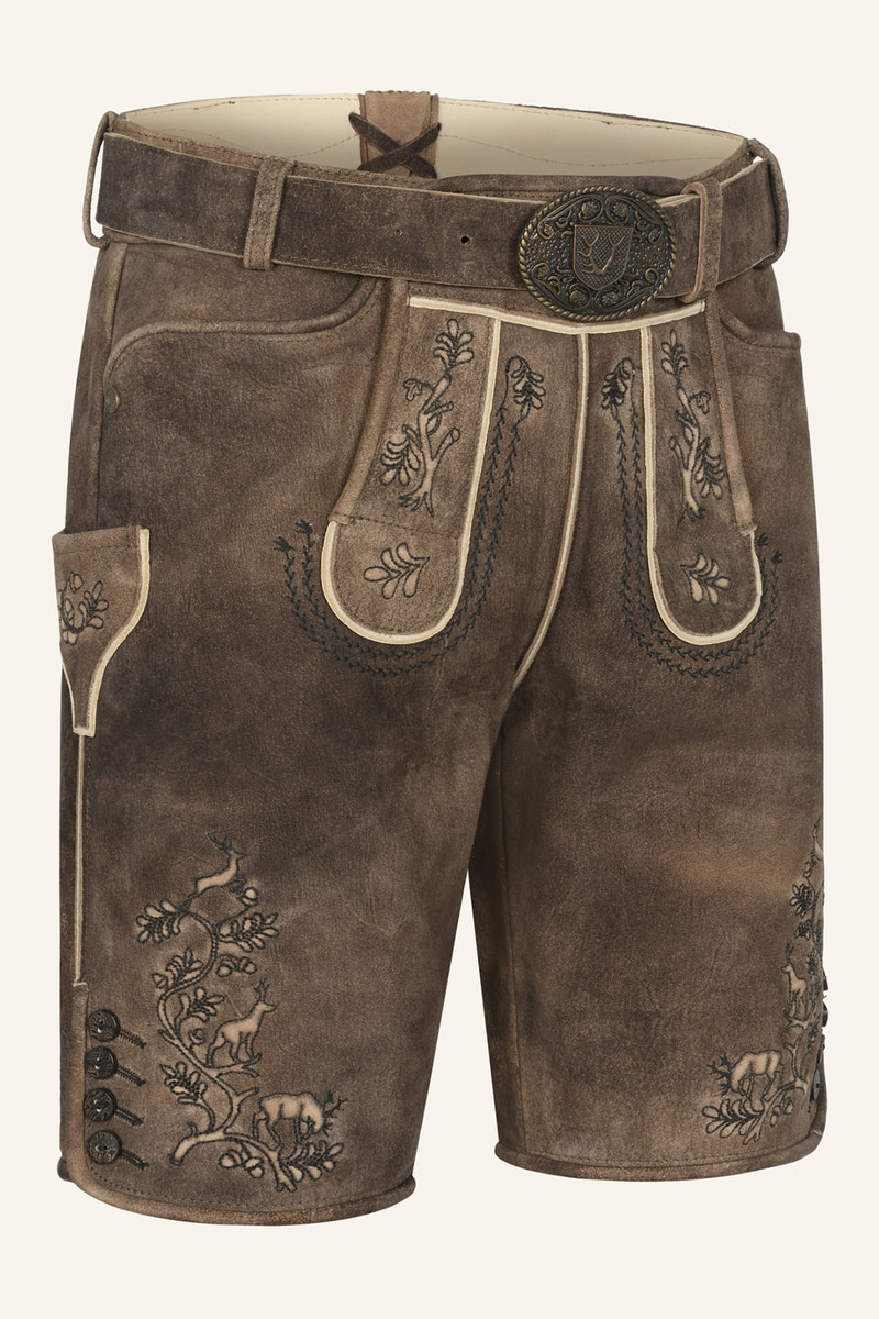 Lederhose Mischa met riem
