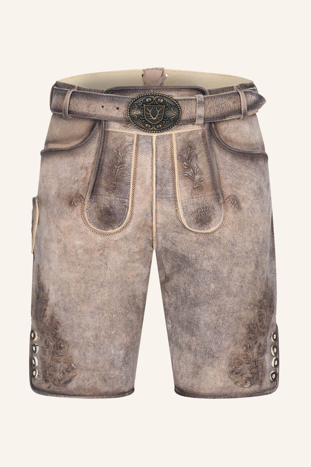 Lederhose Aelion met riem
