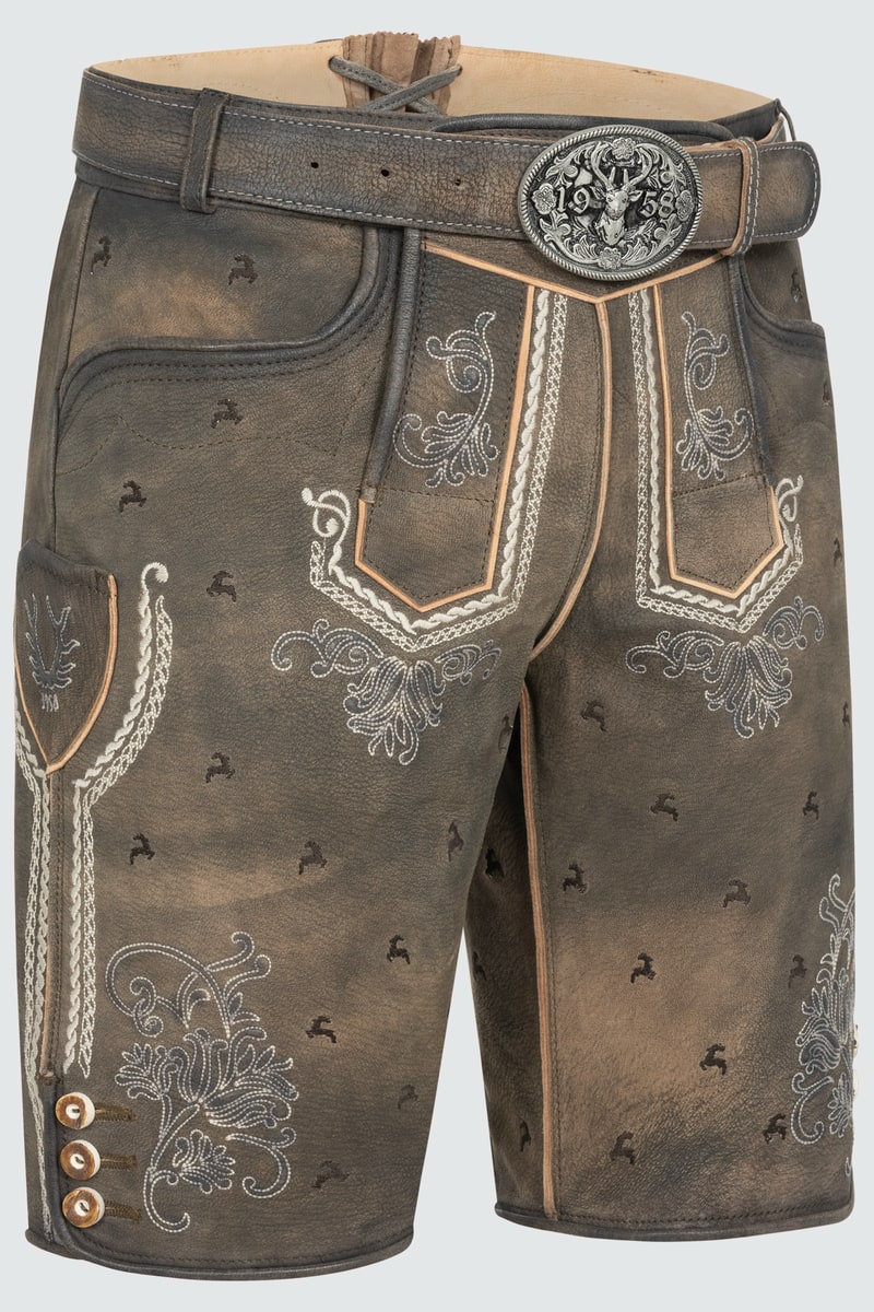 Lederhose Lukas met riem