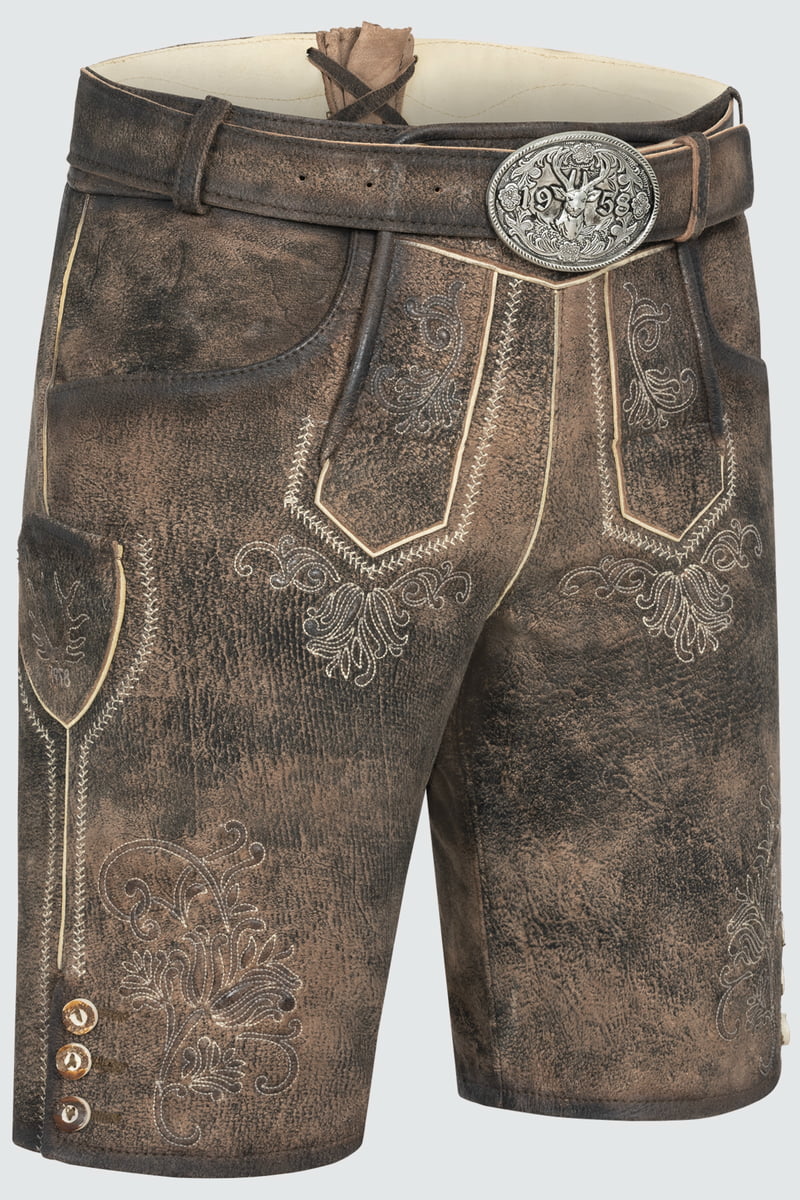 Lederhose Arijus met riem
