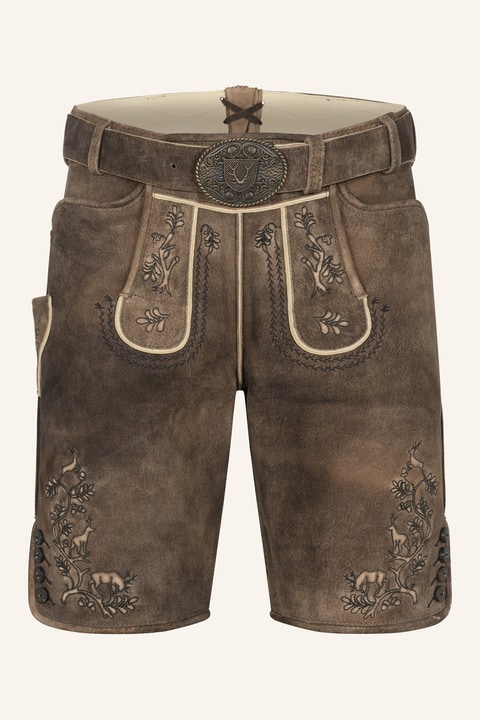 Lederhose Mischa met riem