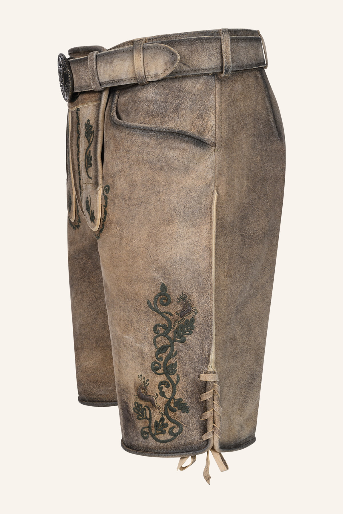 Lederhose Melo met riem