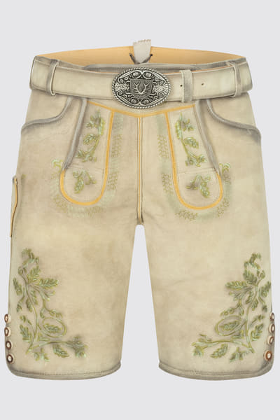 Lederhose Arlo met riem