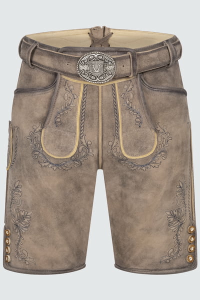 Lederhose Brandon met riem
