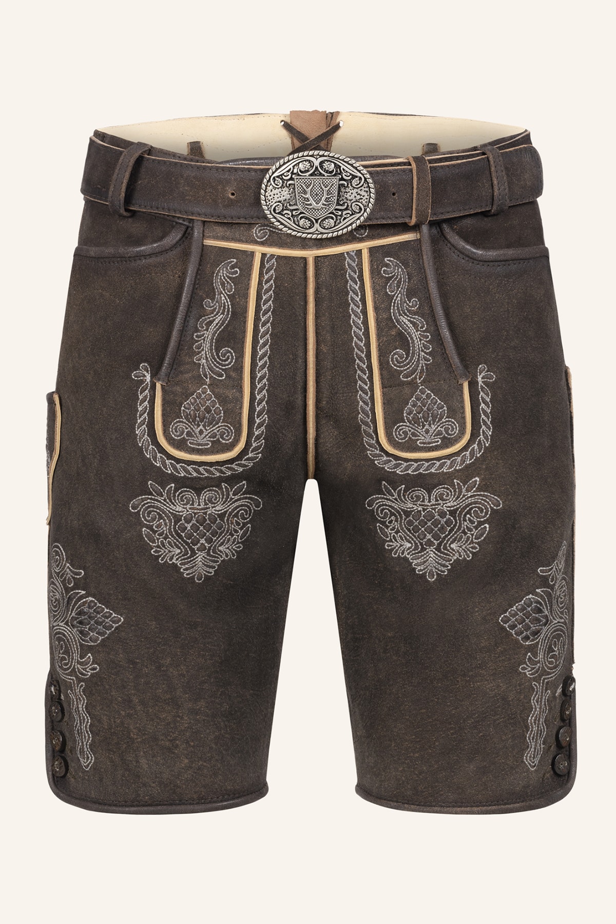 Lederhose Vinc met riem