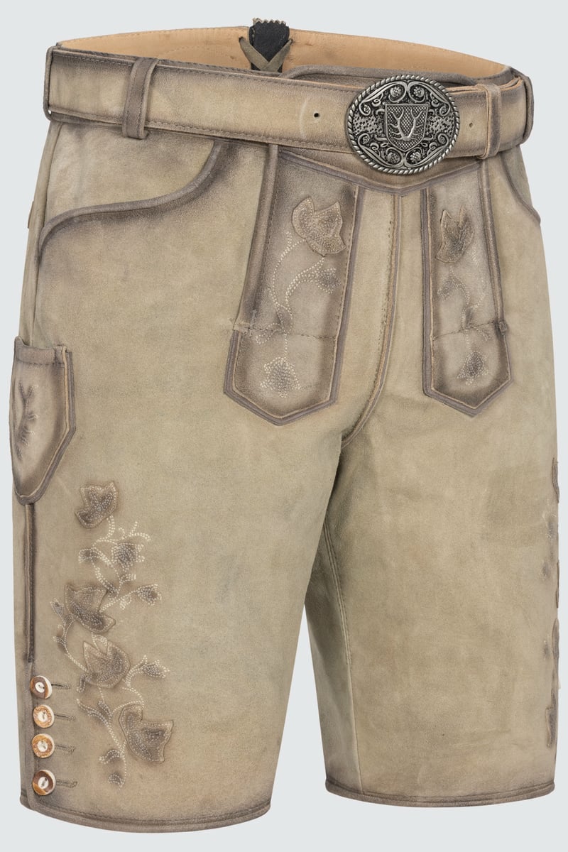 Lederhose Kai met riem