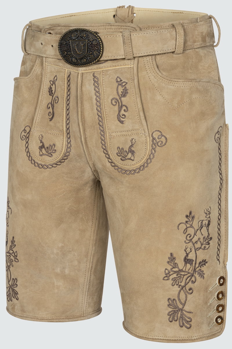 Lederhose Milian met riem