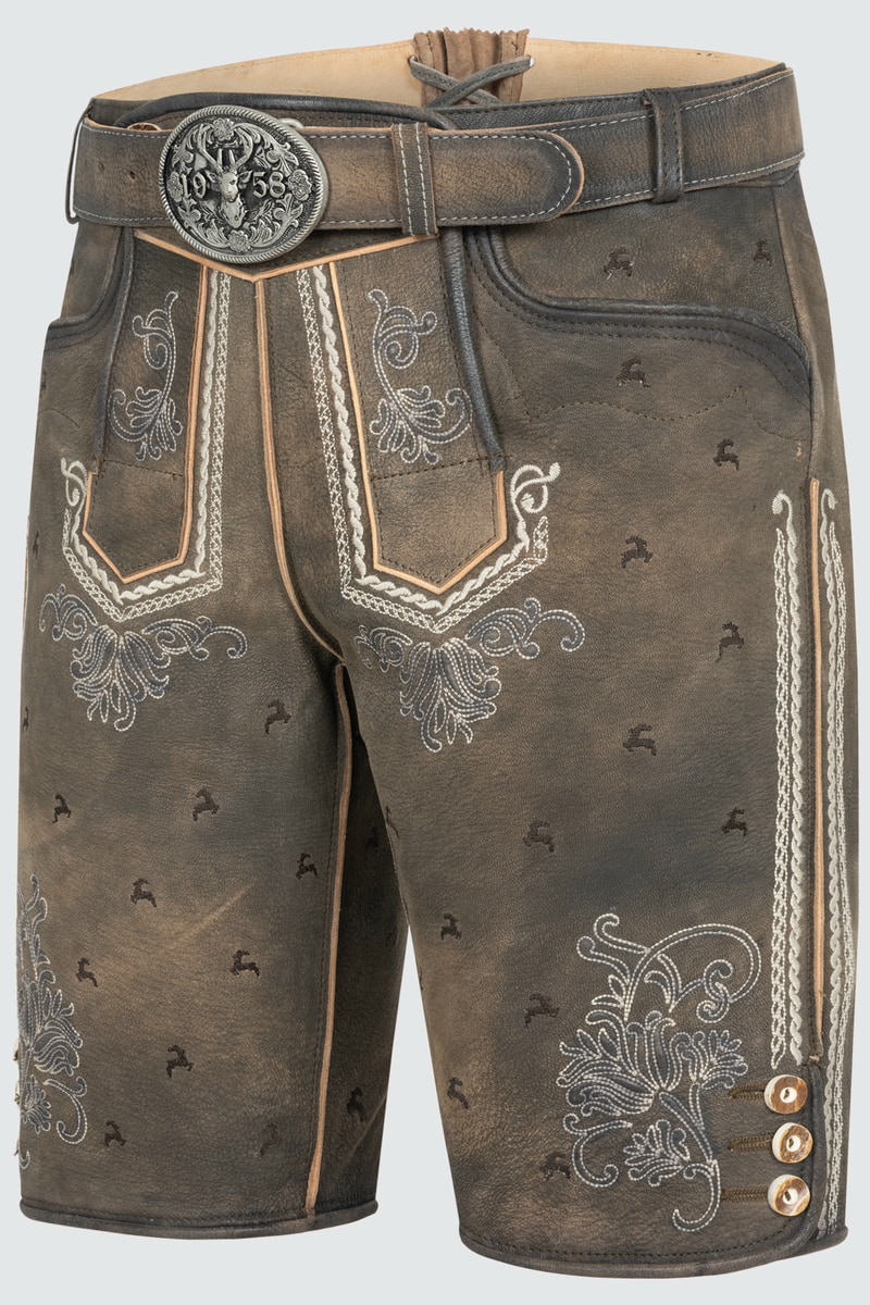Lederhose Lukas met riem