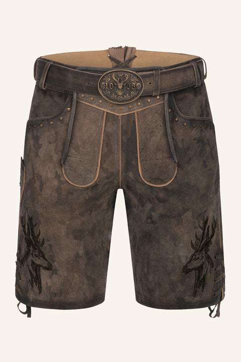 Lederhose Matze met riem