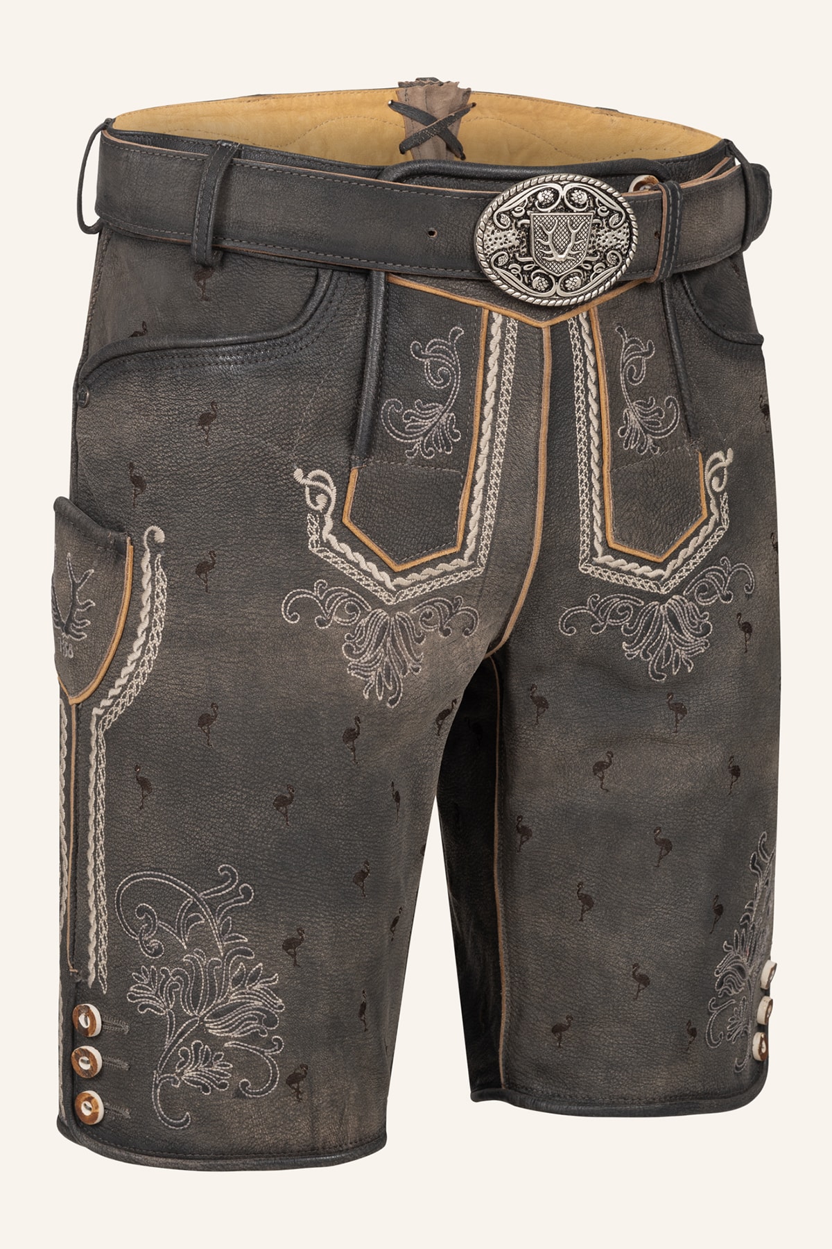 Lederhose Udo met riem