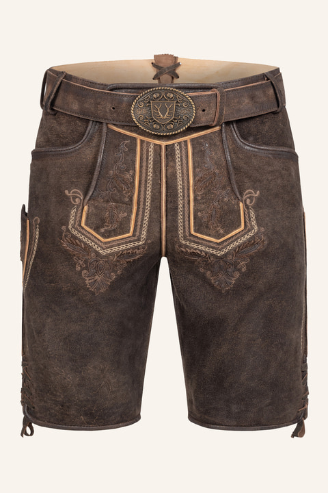 Lederhose Roger met riem