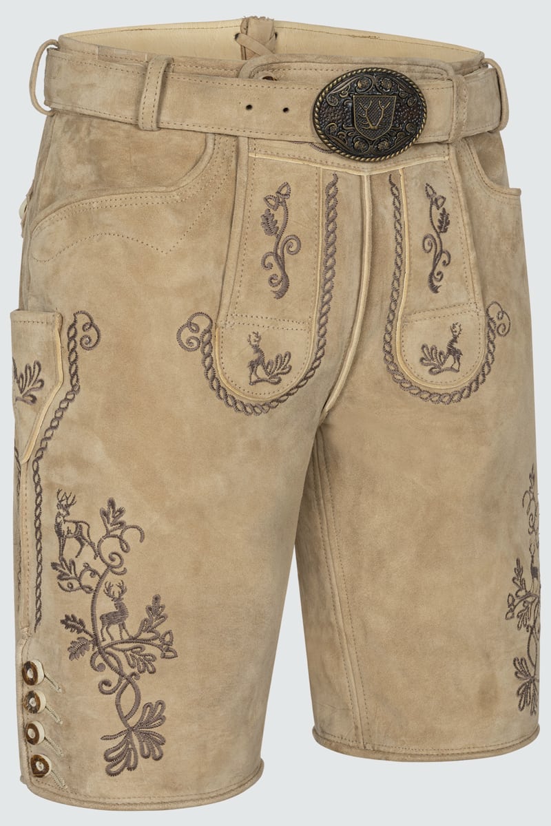 Lederhose Milian met riem
