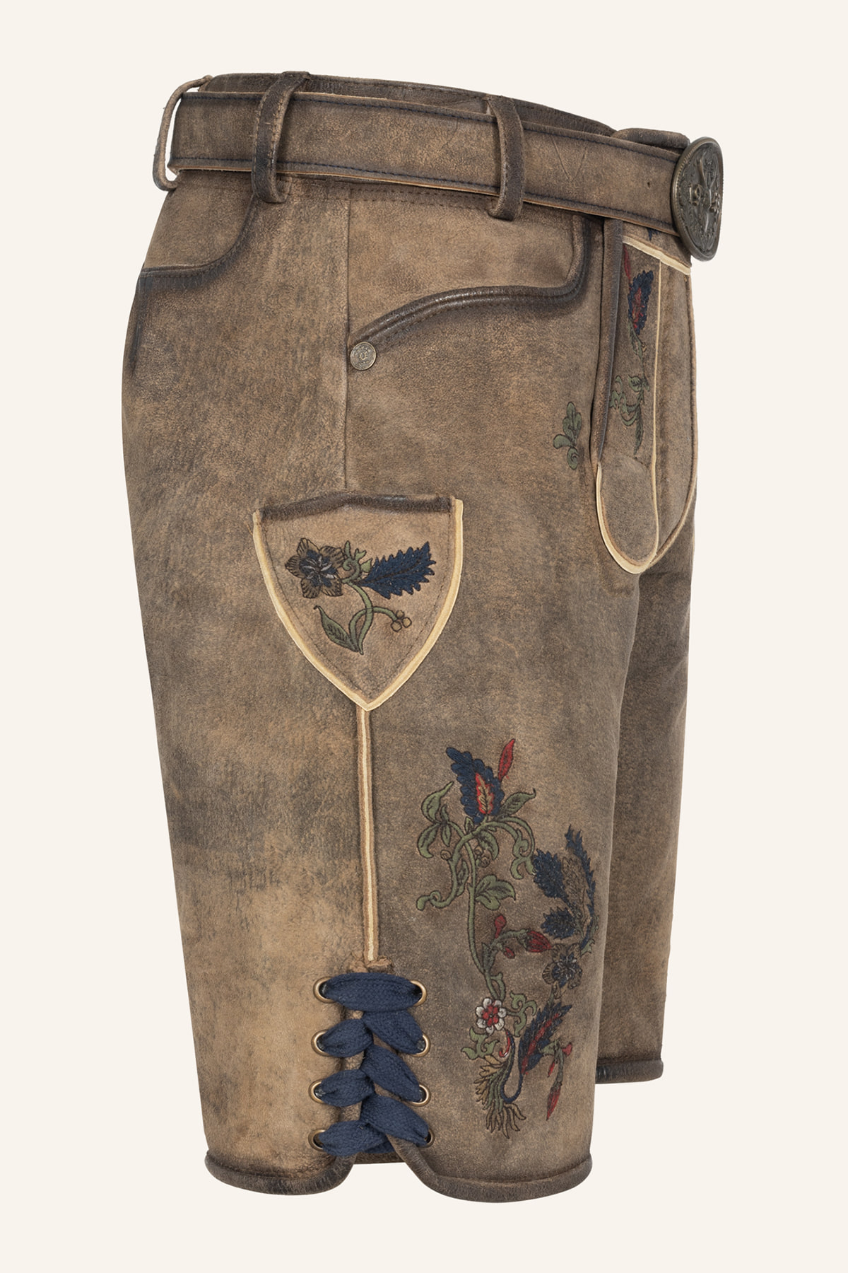 Lederhose Emil met riem