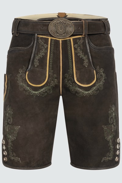 Lederhose Brandon met riem