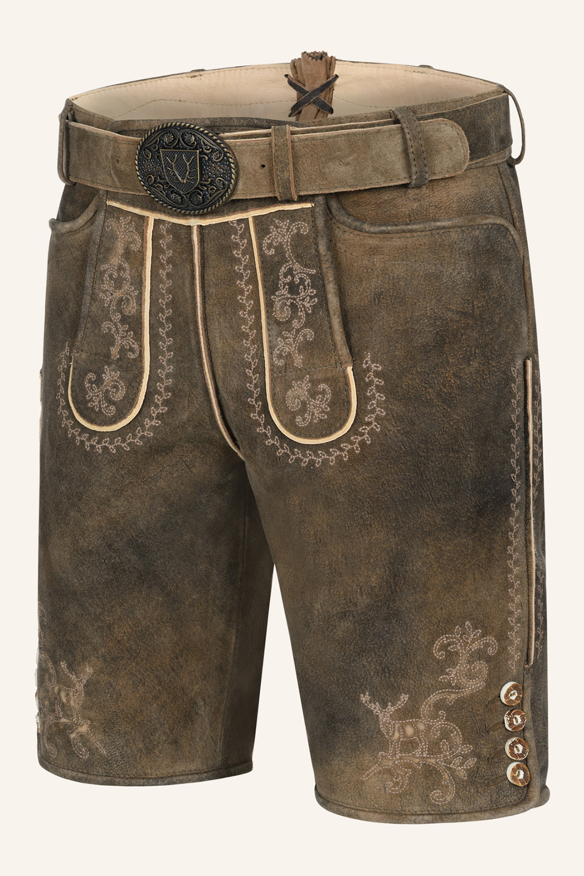 Lederhose Maylon met riem