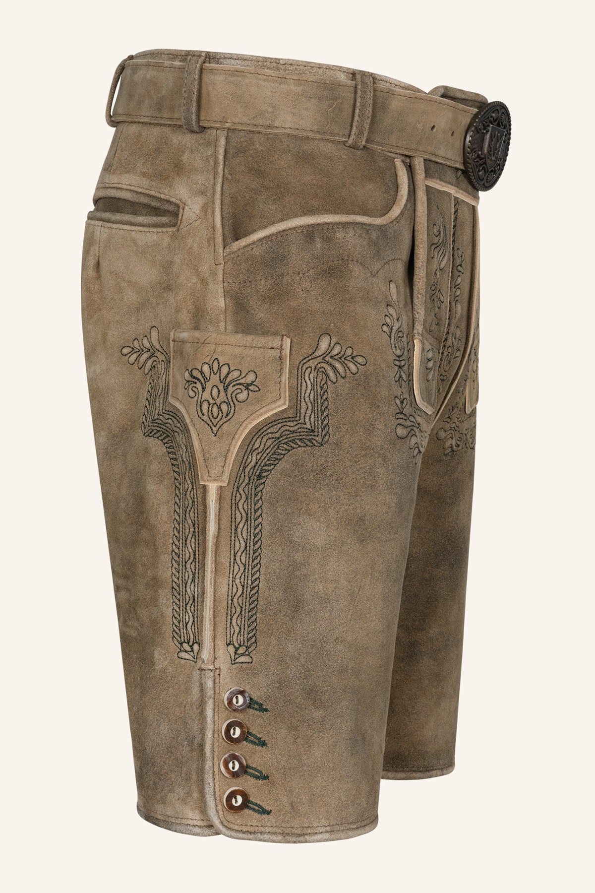 Lederhose Karim met riem