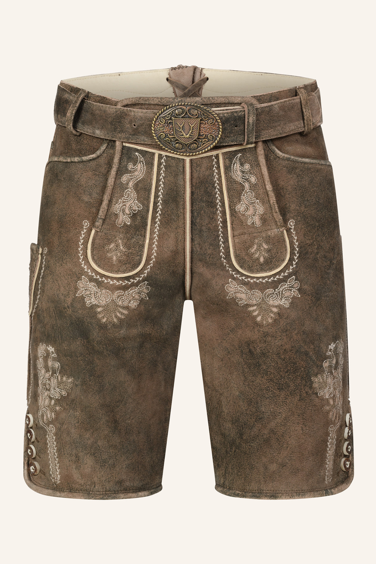 Lederhose Josha met riem