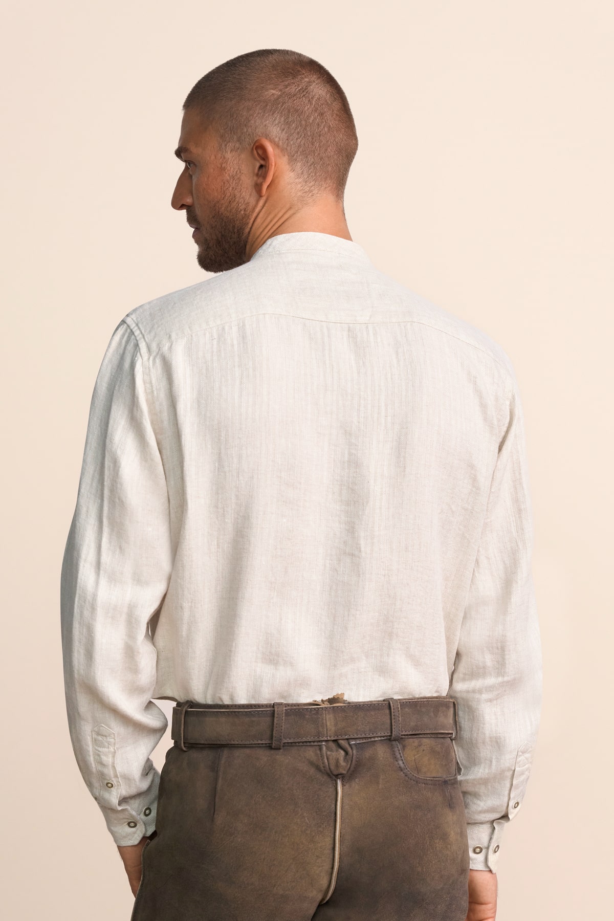Trachten overhemd Corwin in beige in de Krüger Dirndl Online Shop