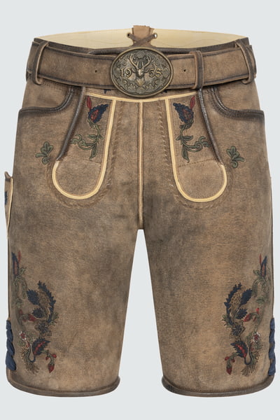 Lederhose Emil met riem